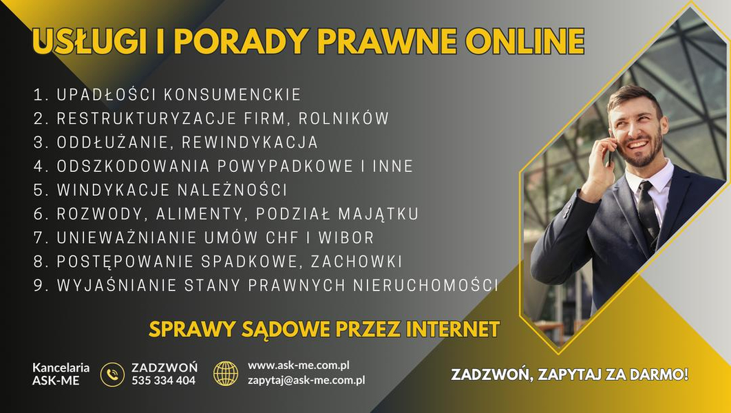 Zdjęcie na okładce dla Kancelaria prawna Siedlce. Rozwód Alimenty Podział majątku Spadek Zachowek Upadłość Restrukturyzacja Odszkodowania